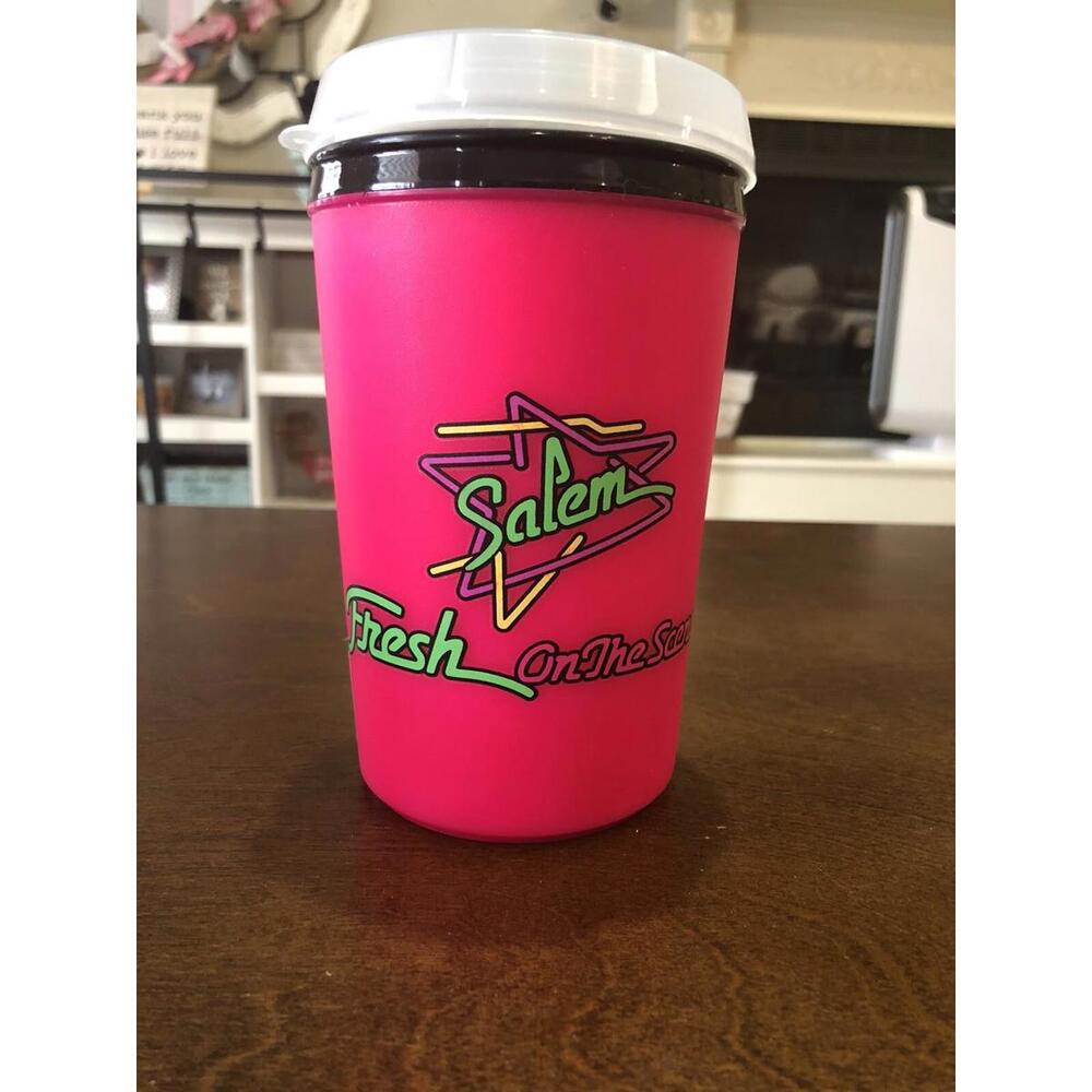 Salem Cigarettes Vintage 90's Aladdin Mug Cup Neon Pink Green Fresh On The Scene